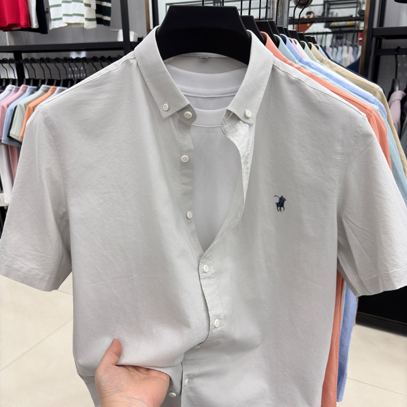 Golf Equipment Brands - High end 100%cotton short sleeve shirt