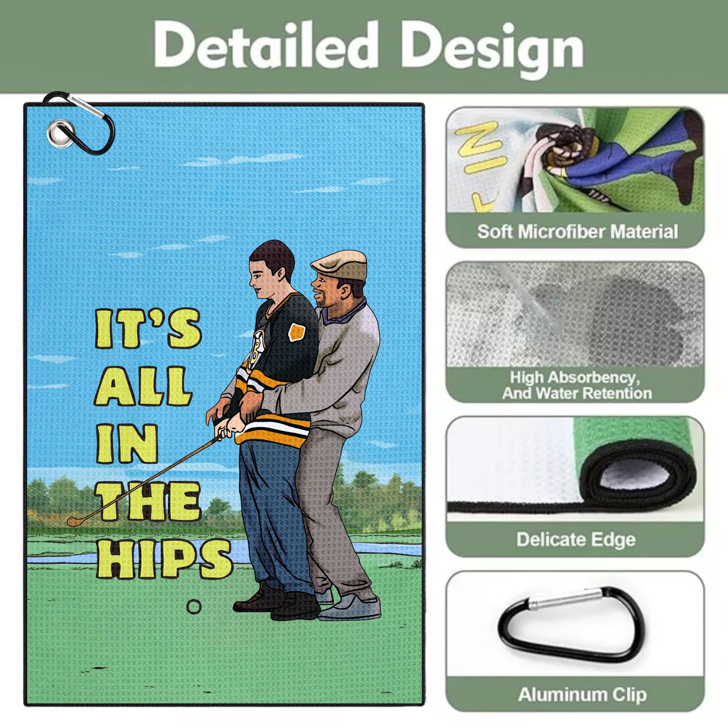 Happy Gilmore Design Microfibe – Golf Towel Waffle recenzja i cena