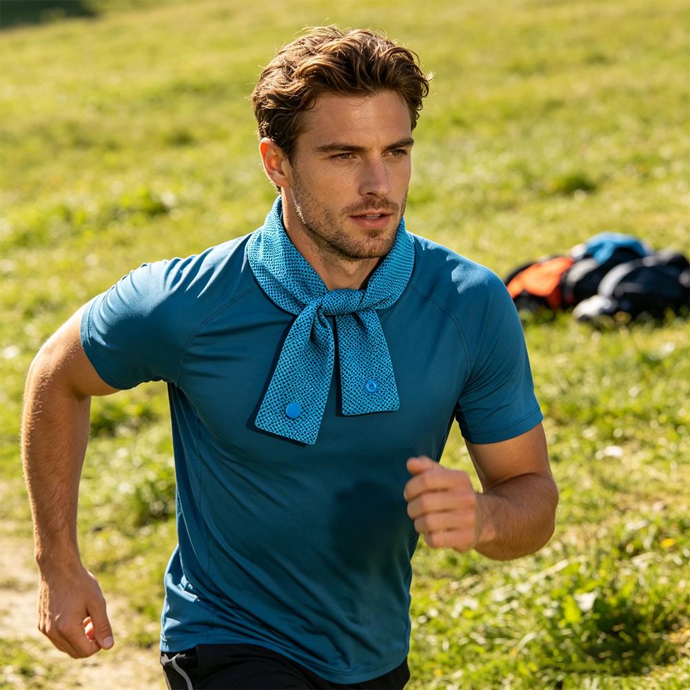 Instant Cooling Neck Wrap Tie  – Golf Towel Waffle recenzja i cena
