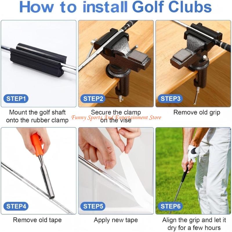 C4DE Golf Club Repair Vises Se – Grip Regrip Tape recenzja i cena