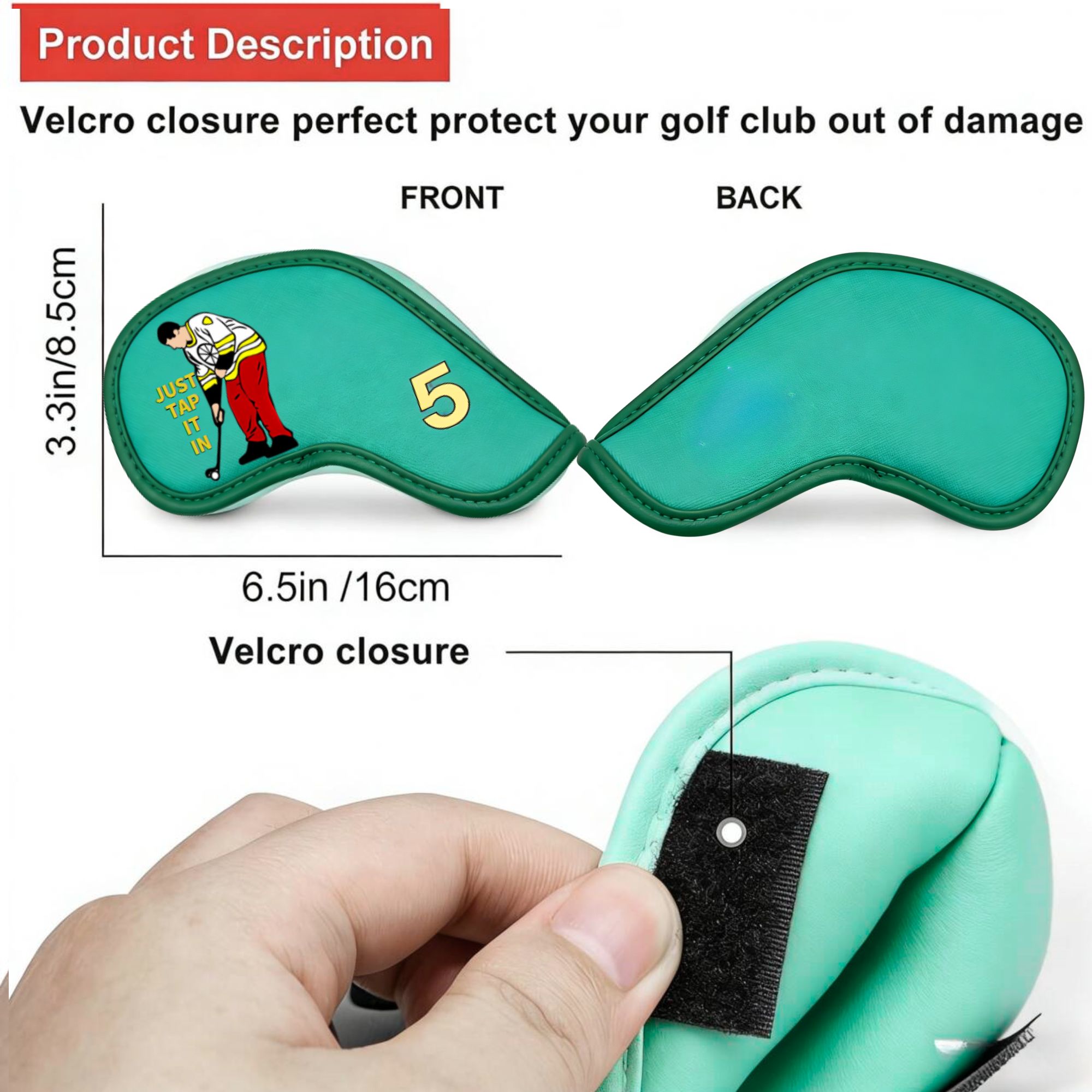9 pcs Golf Iron Covers with Fu – Golf Equipment Deals recenzja i cena