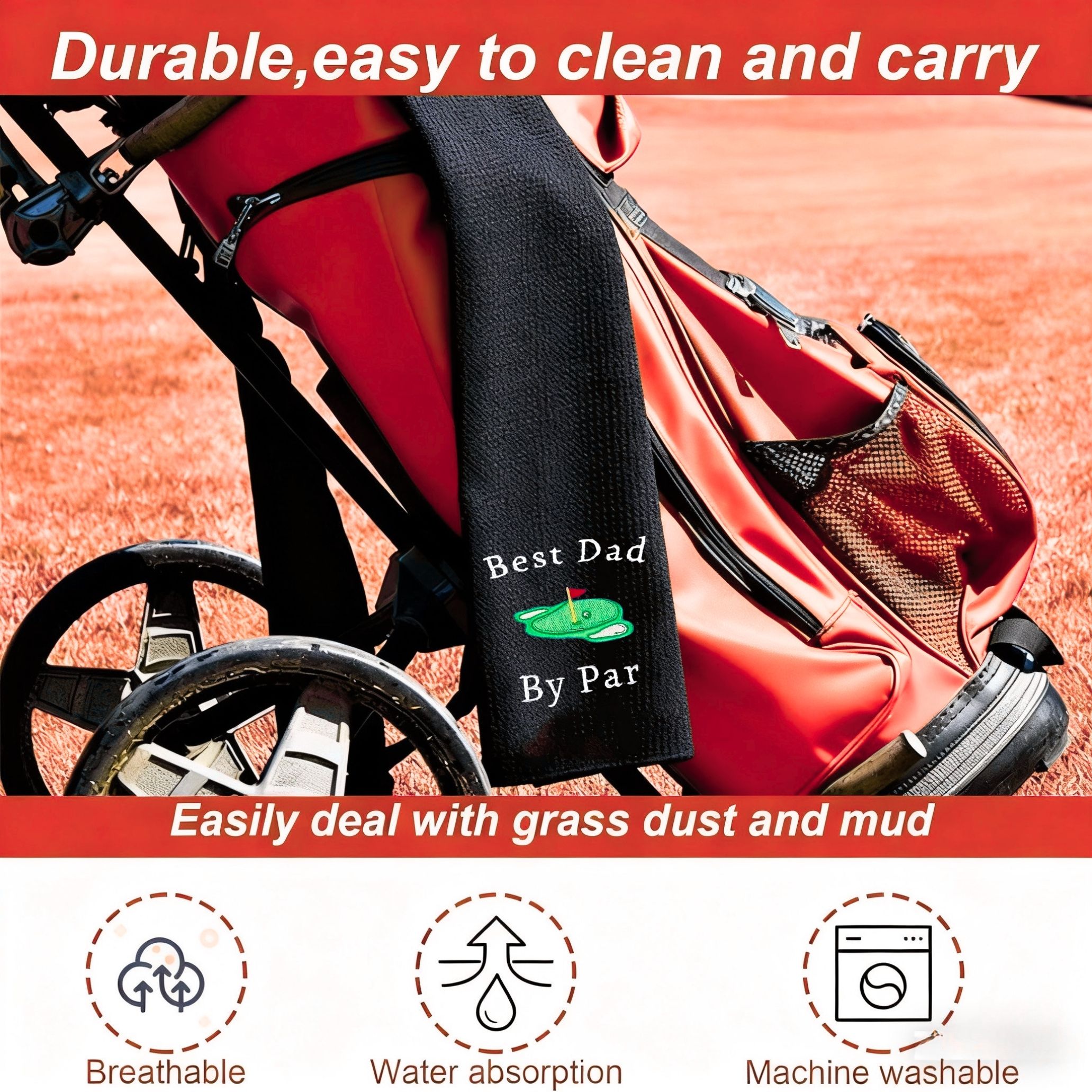 Best Dad Microfiber Premium Go – Golf Towel Waffle recenzja i cena