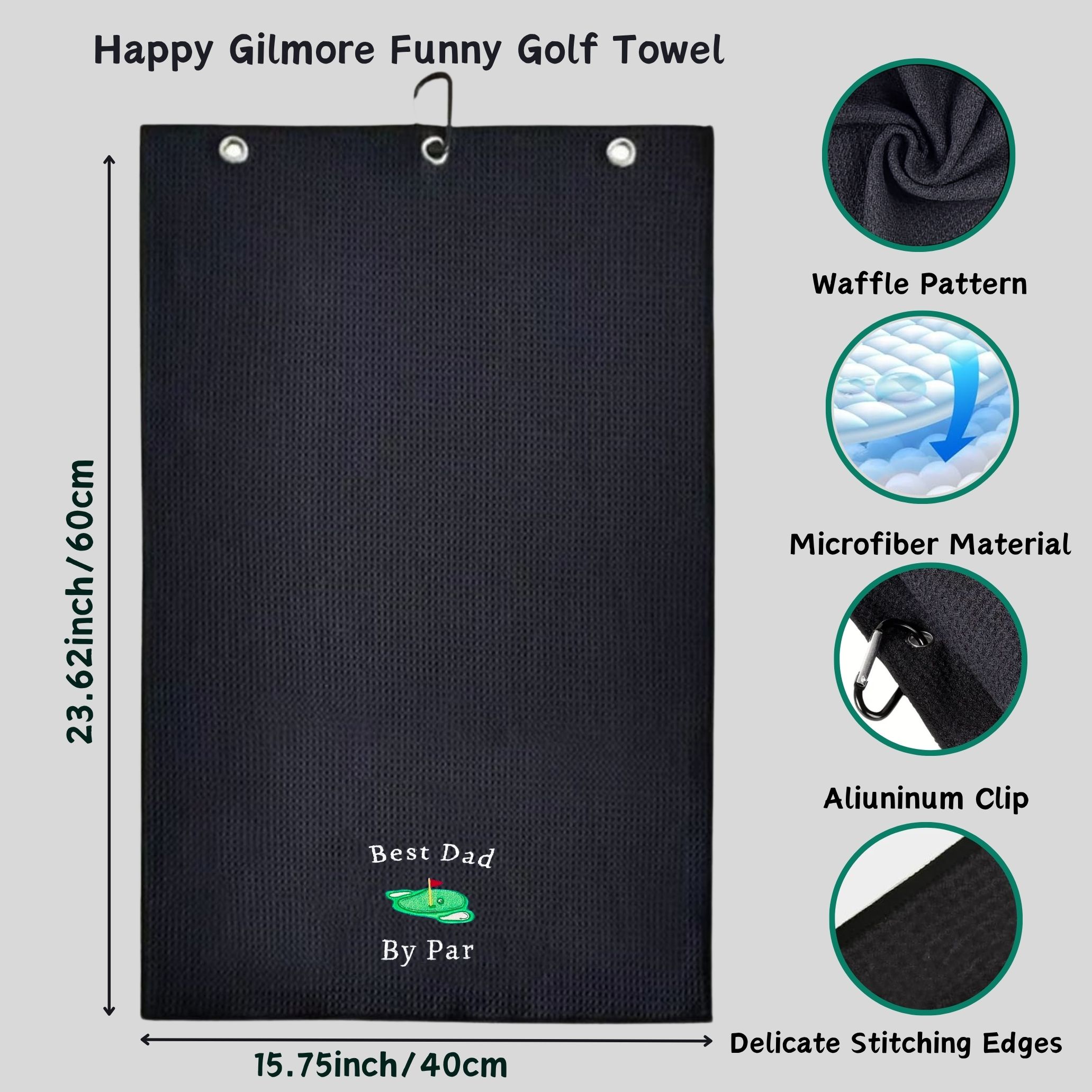 Best Dad Microfiber Premium Go – Golf Towel Waffle recenzja i cena